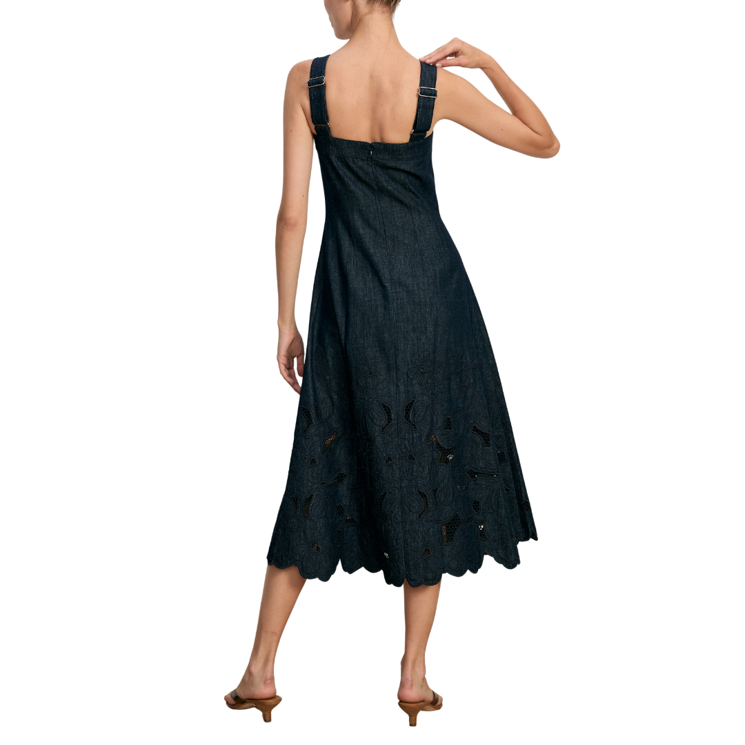 Rosaura Dress in Indigo Rinse