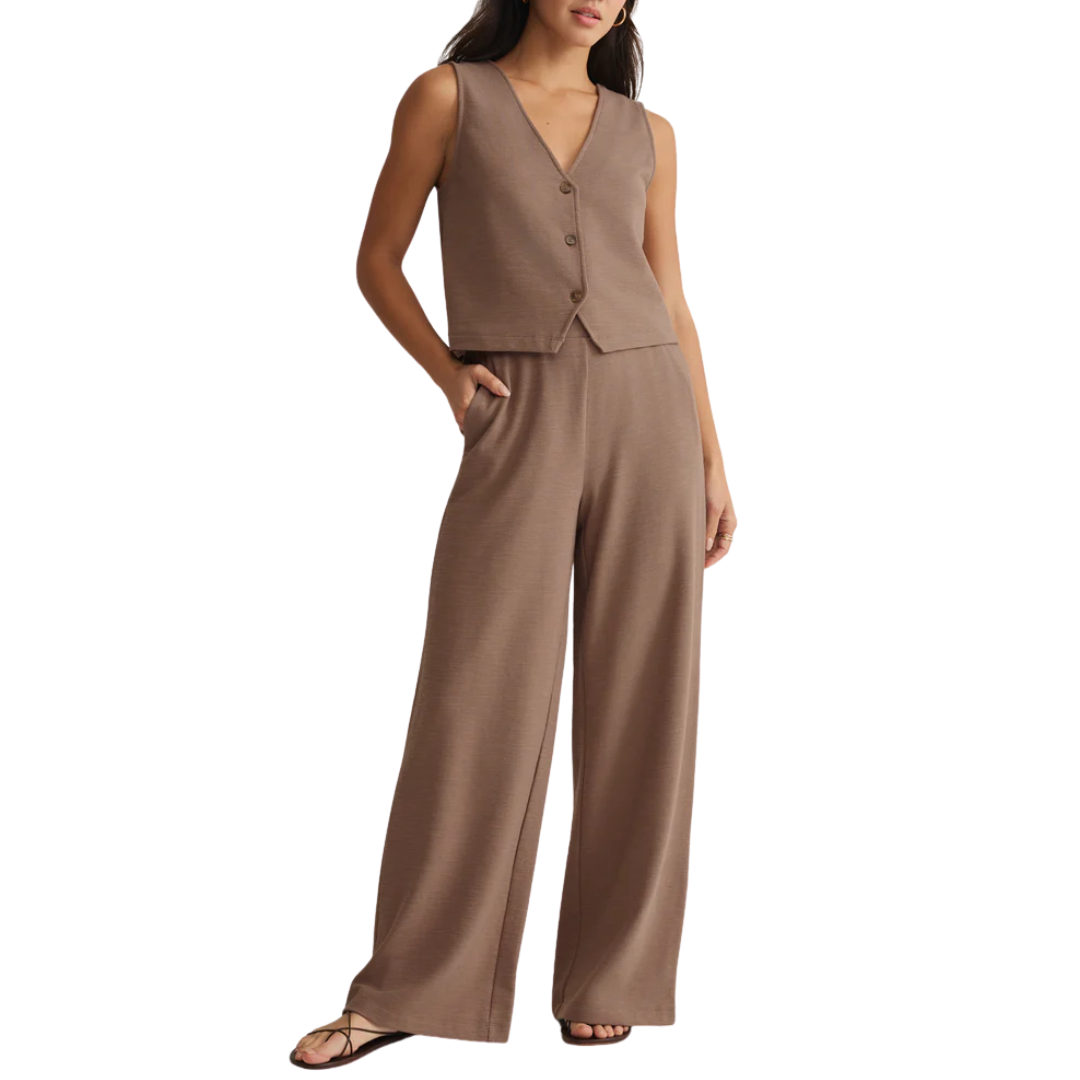 Andre Wide Leg Pant in Milk Shake