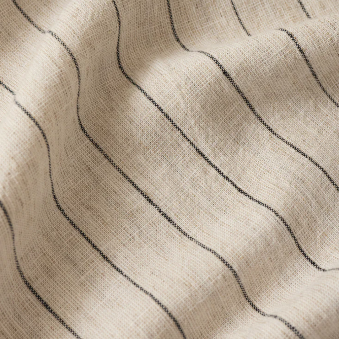 Henri Striped Wide Leg Pant in Linen