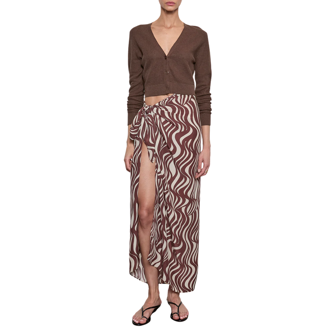 Sarong in Wave Print