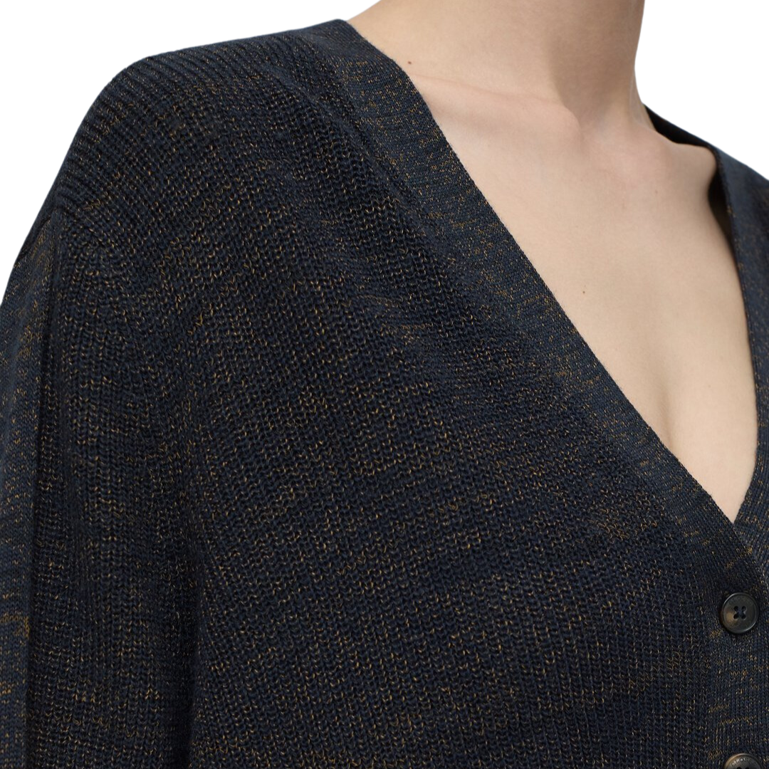 Short Cardigan in Smokey Blue