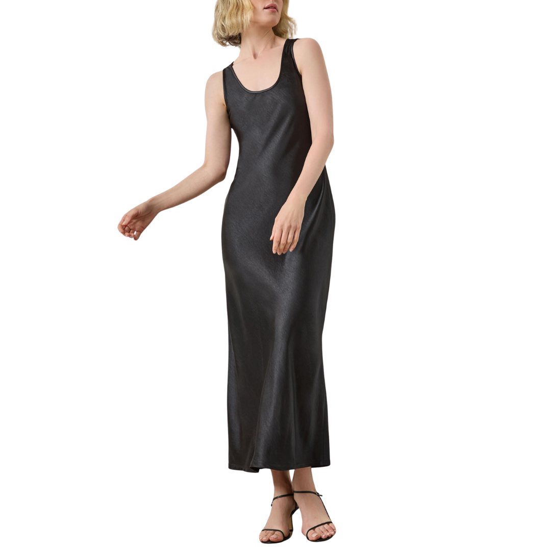 Bias Maxi Dress in Black