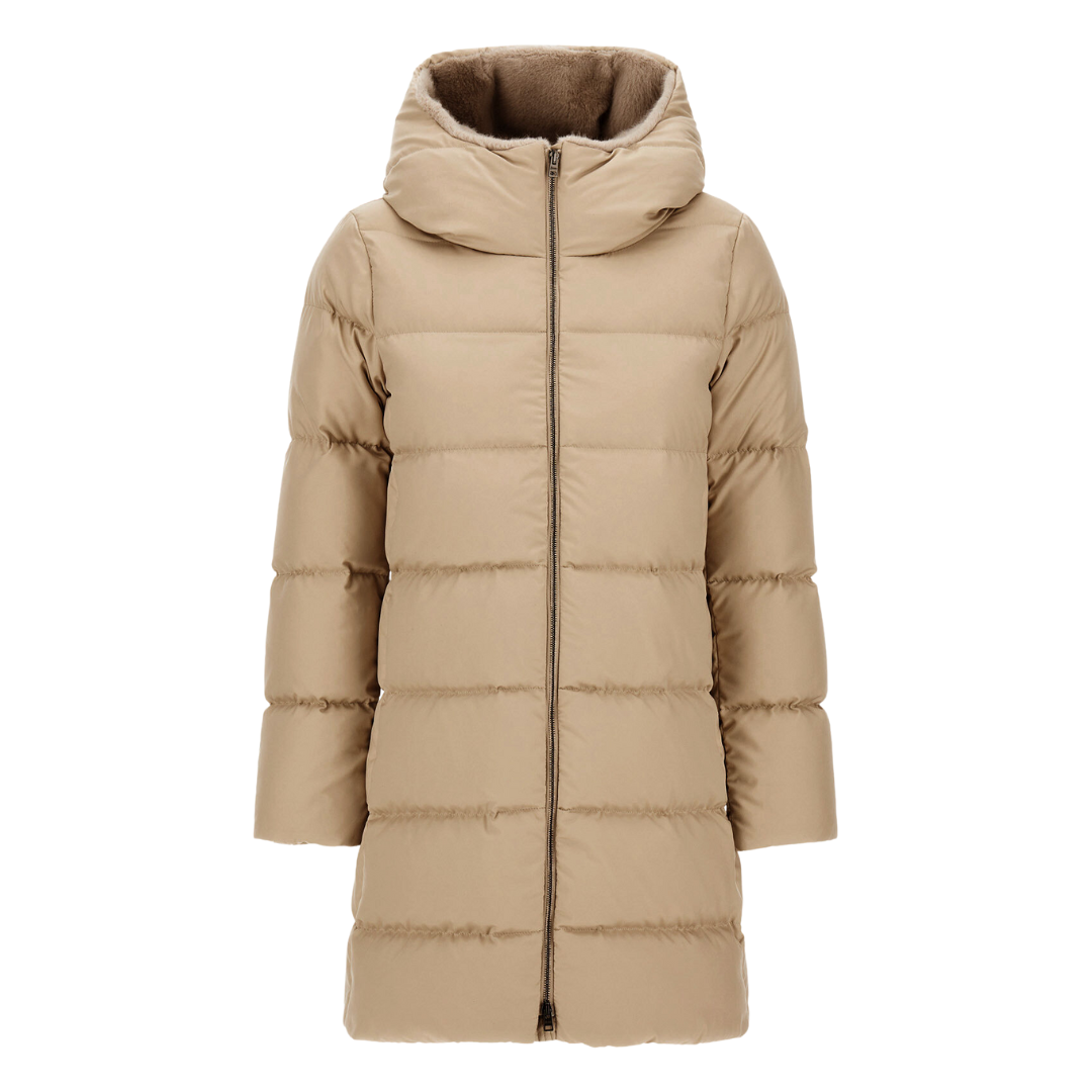 A-Shape Jacket in Arendelle Faux Fur in Light Beige