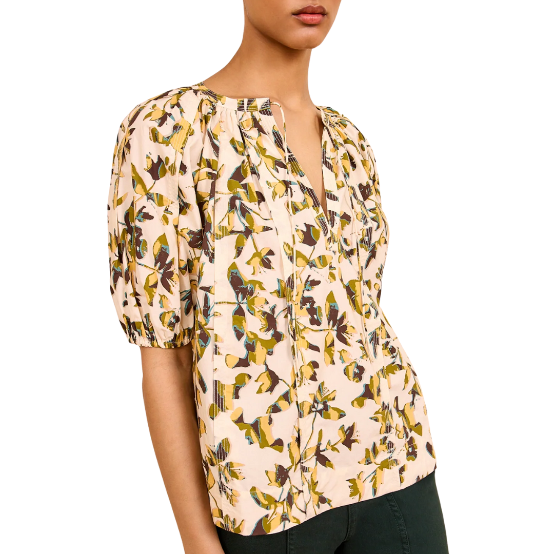 Loli Short Sleeve Blouse in Lucent