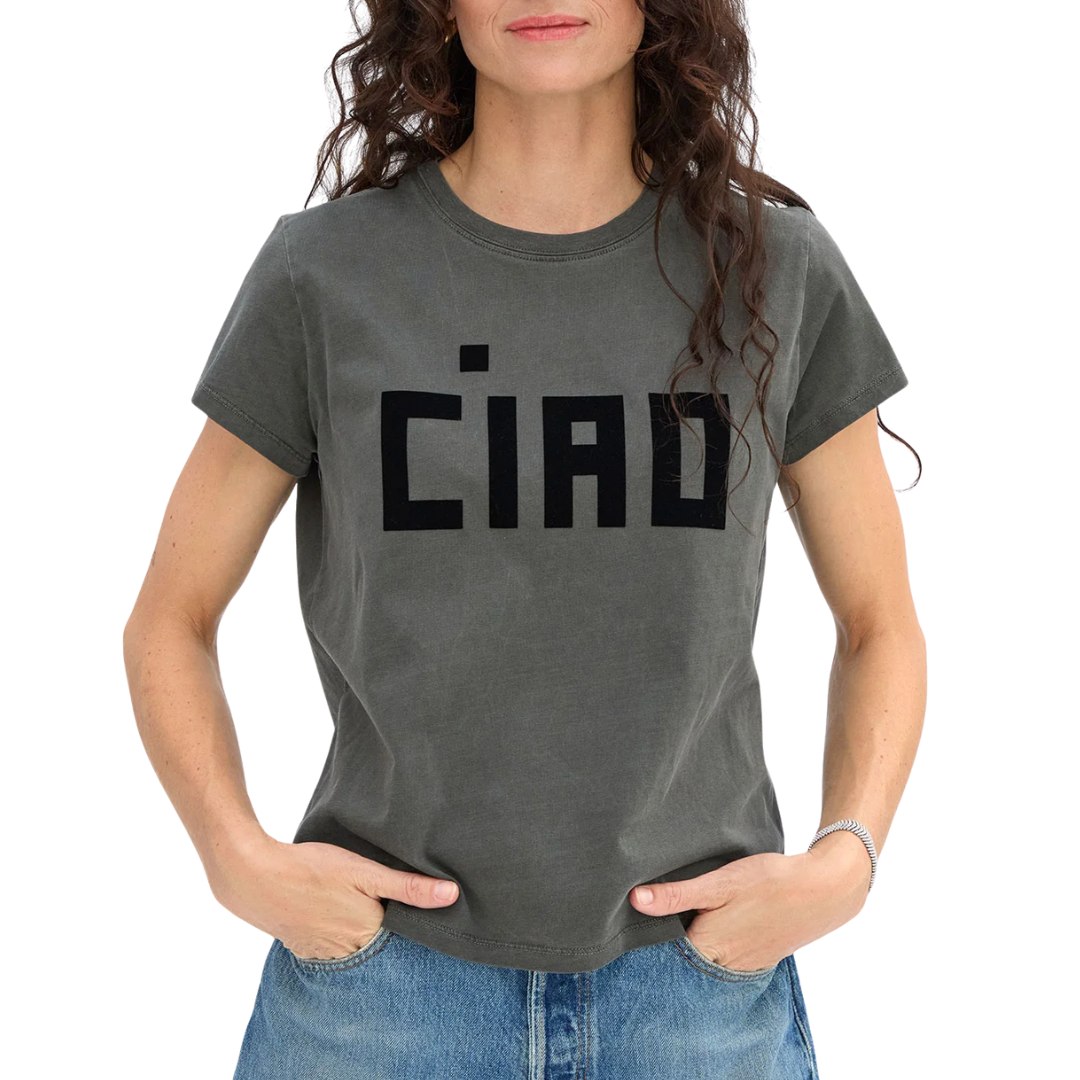 Ciao Classic Tee in Faded Black