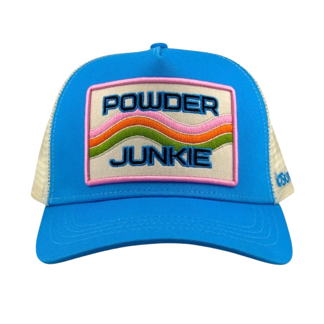 Powder Junkie Trucker in Turquoise