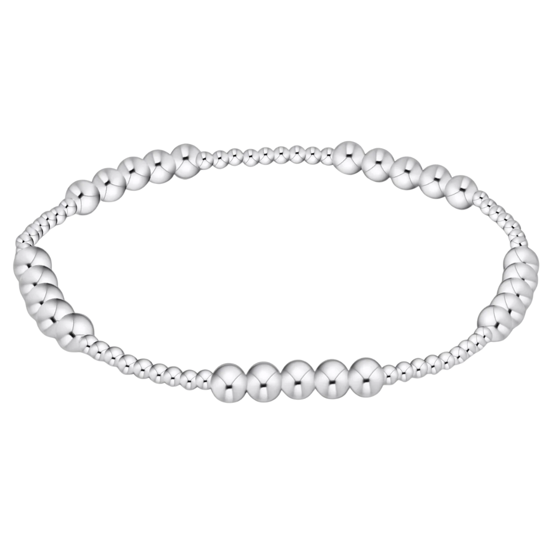 Classic Blissful Pattern 2MM Bracelet- 4MM Sterling