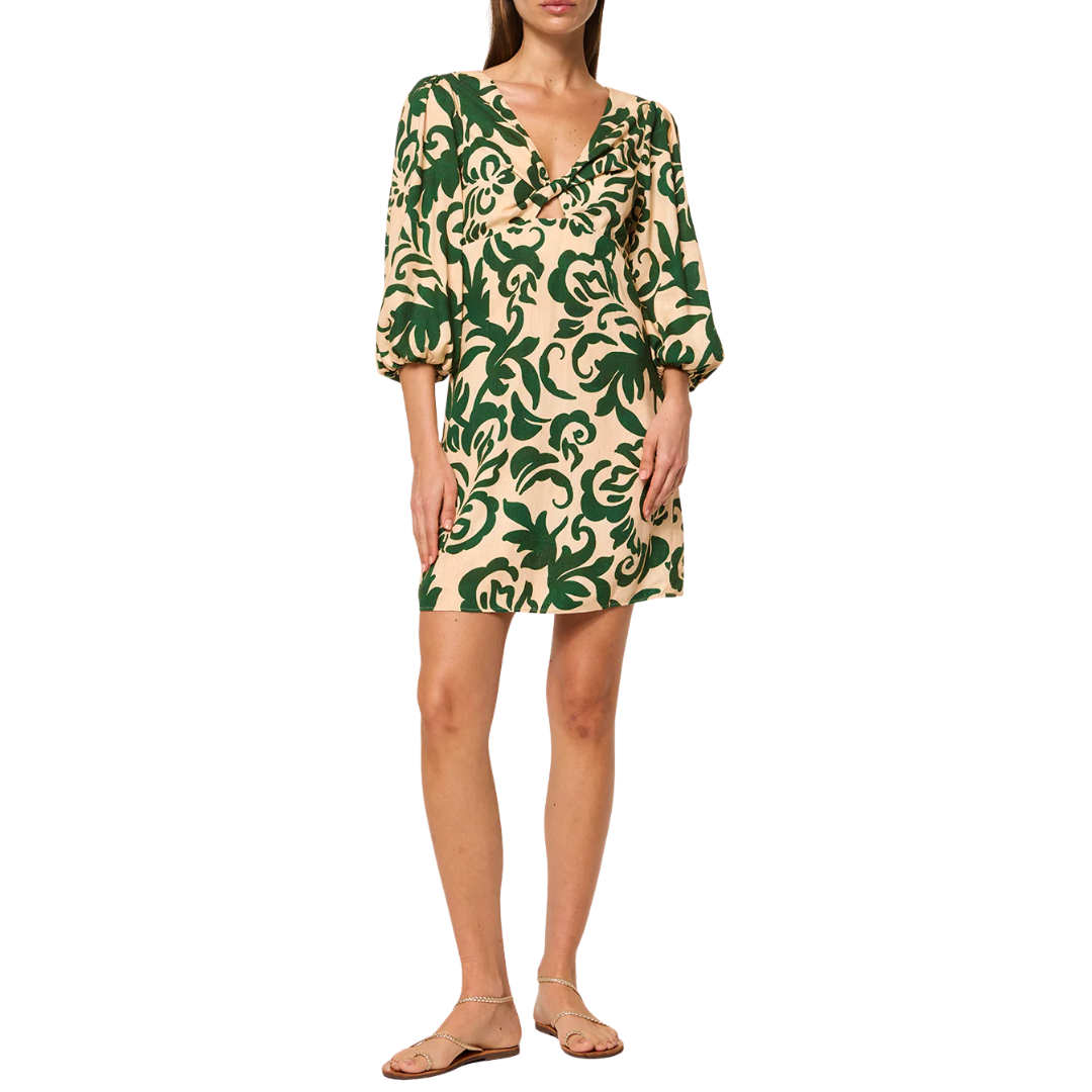 Willa Dress in Tonal Cactus