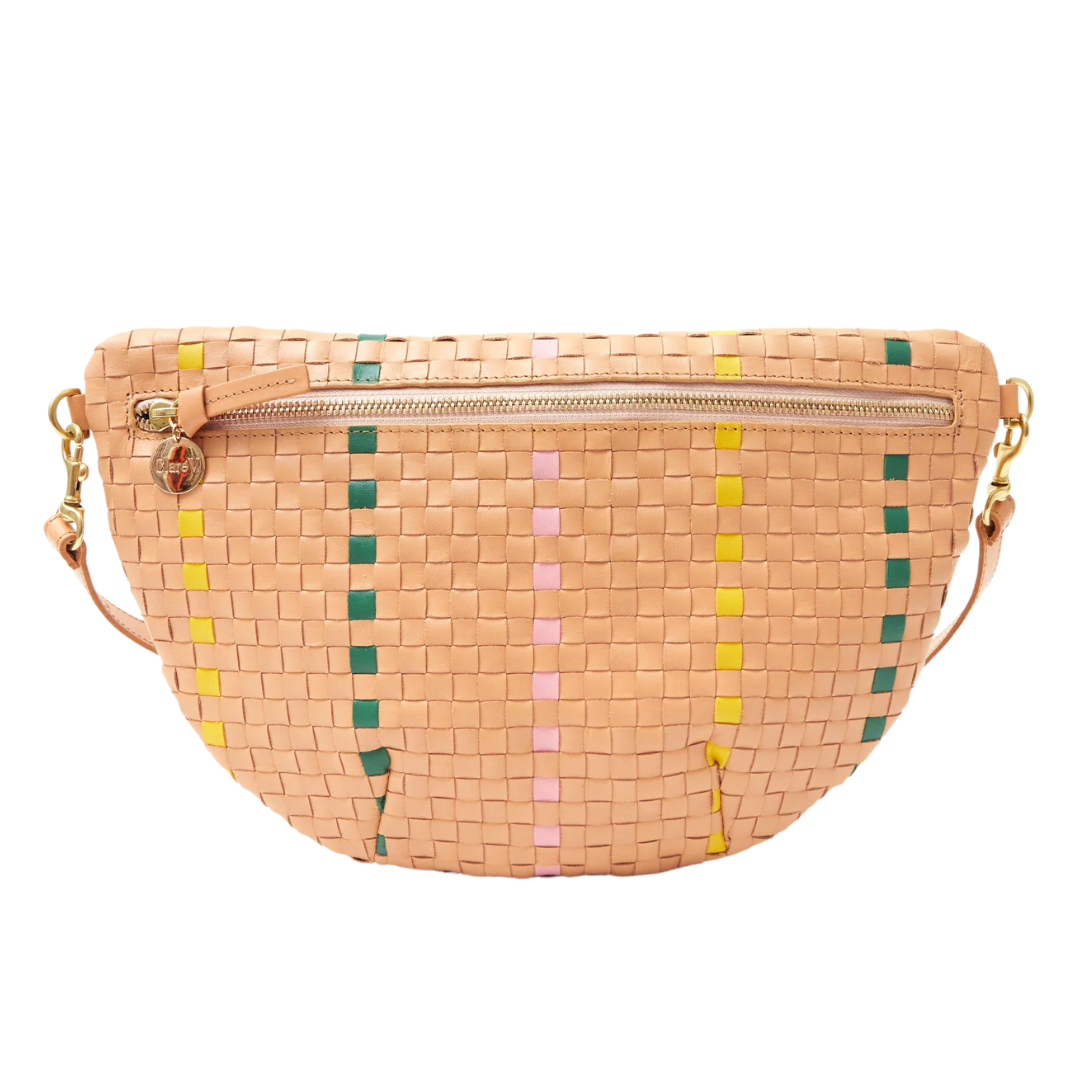 Grande Fanny in Bisque Woven Checker w/ Stripe