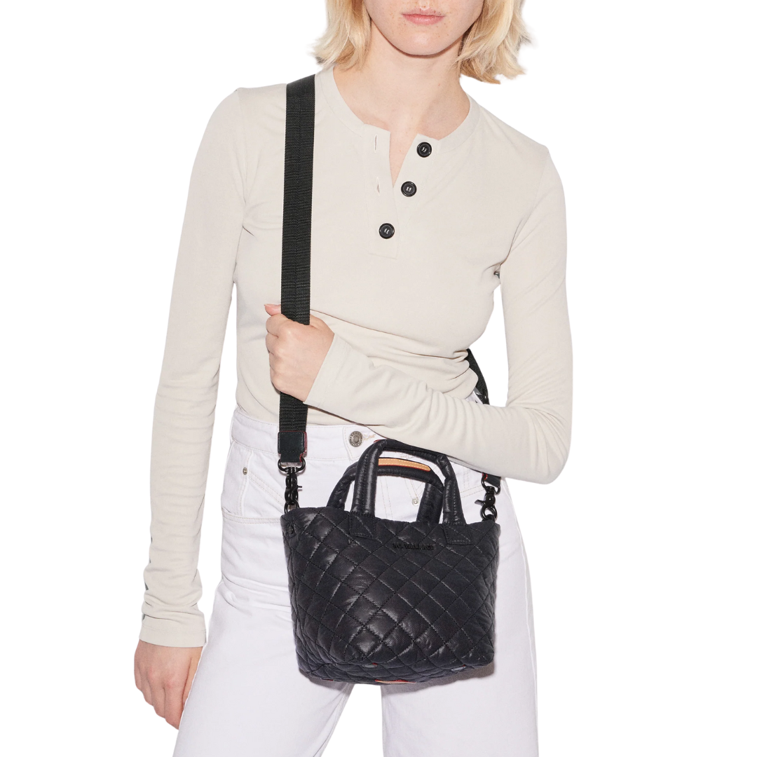 Mini Metro Tote Deluxe in Black