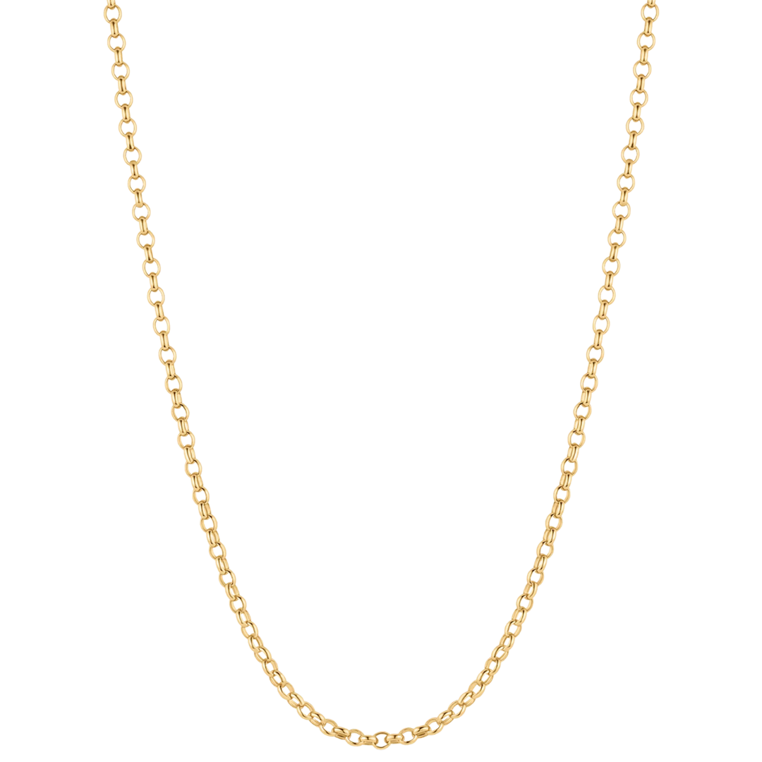 Vienna Rolo Necklace 32" in 14k Gold Plated