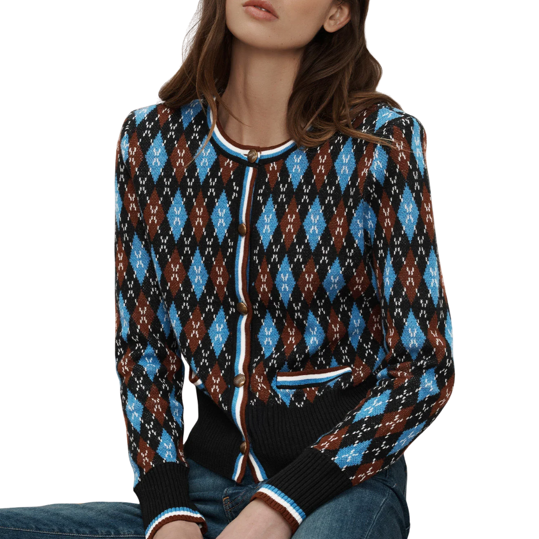 Sylvane Cardigan in Black Multi