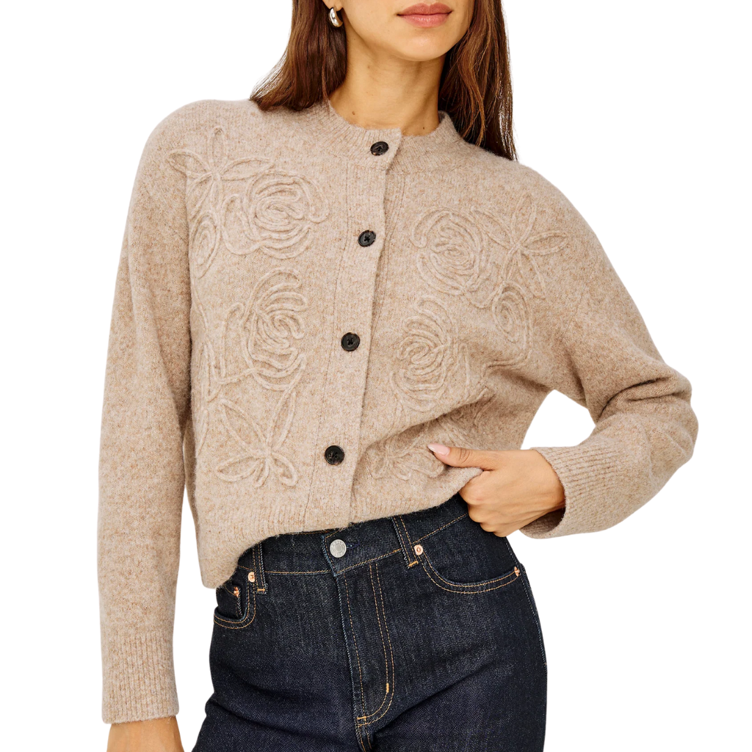 Coralee Cardigan in Sand