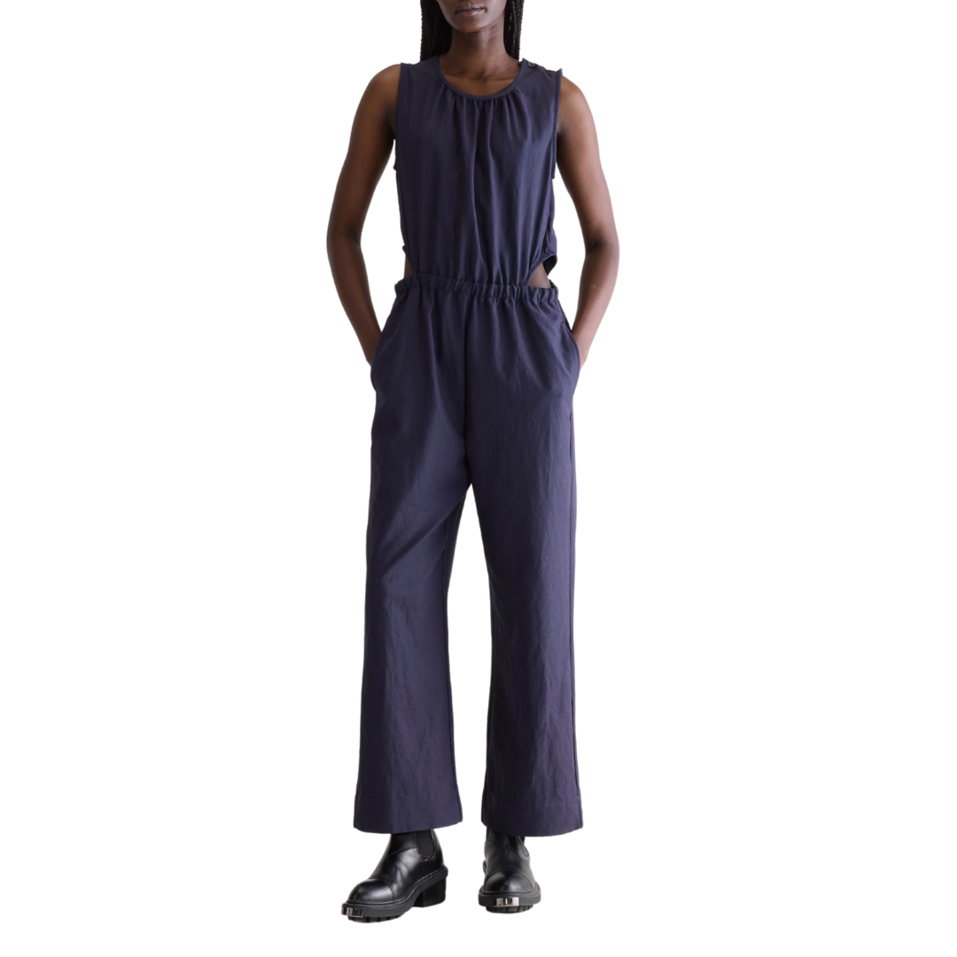 Papaye Wide Jumpsuit in Navy