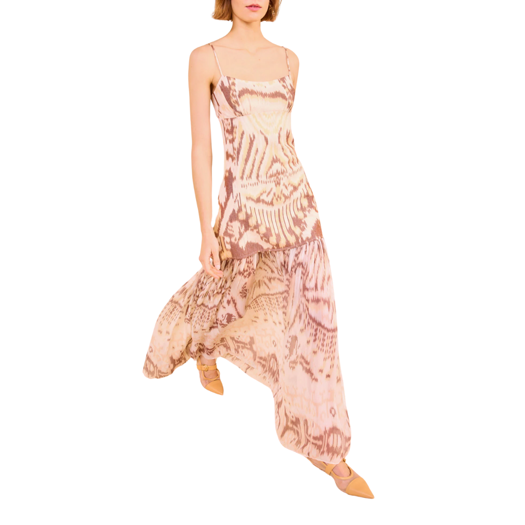 Marisol Drop Waist Gown in Moonstone