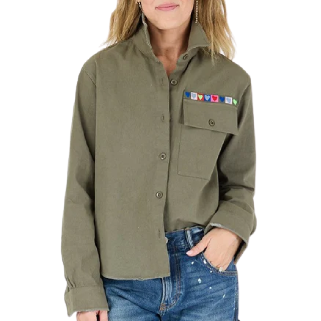 Pia Love Brigade Shirt in Army Green