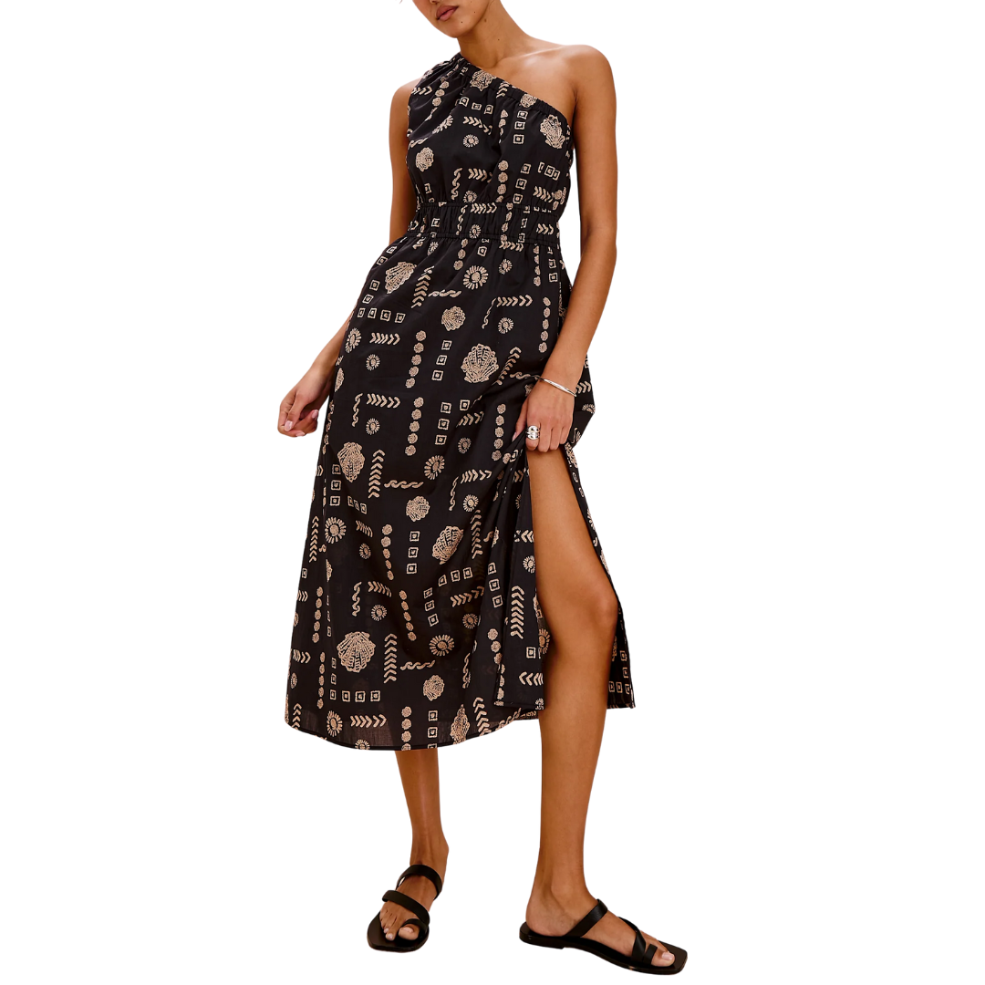 Selani Dress in Beach Shells
