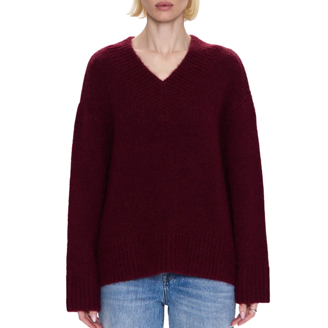 Talia Sweater in Claret