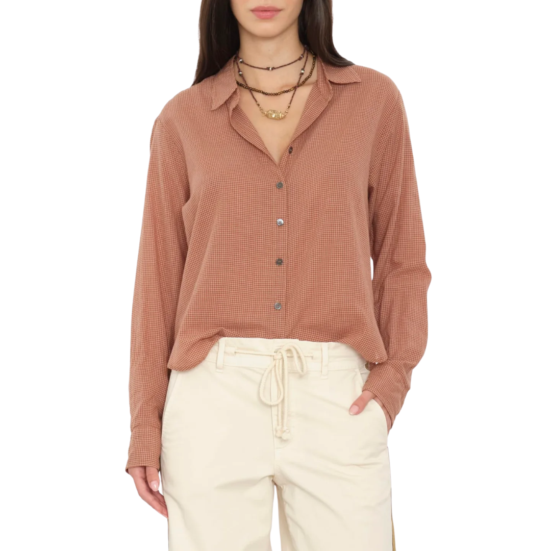 Bowie Shirt in Ginger Brown