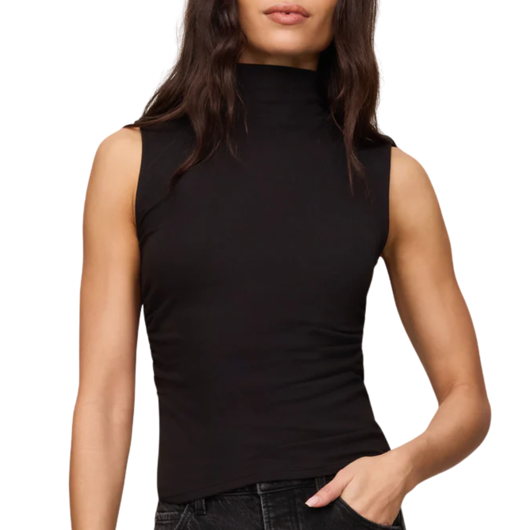 Silva High Neck Tank in Black
