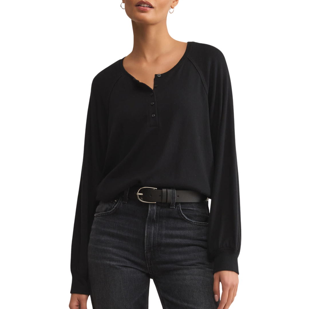 About Town Top in Black
