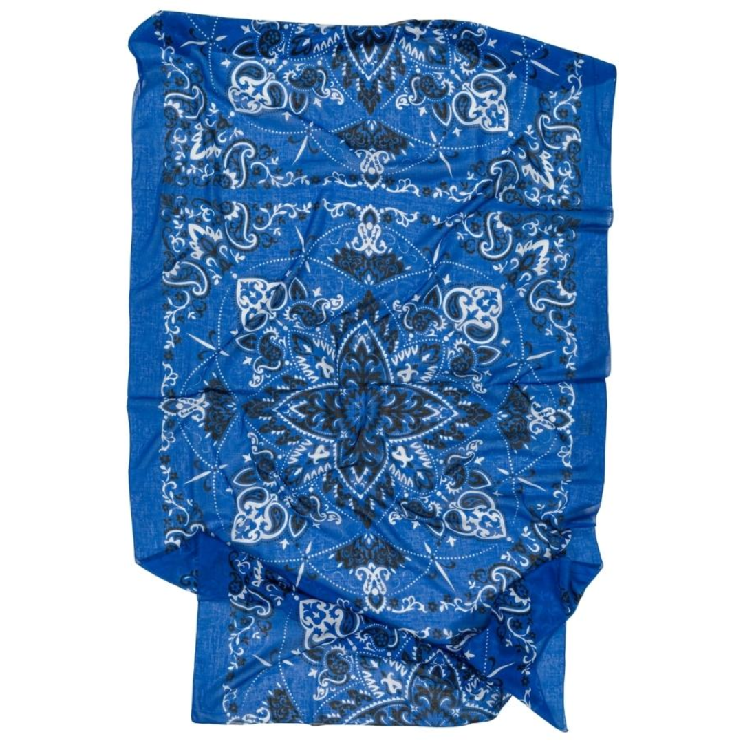 Large Costa Brava Scarf in Blue