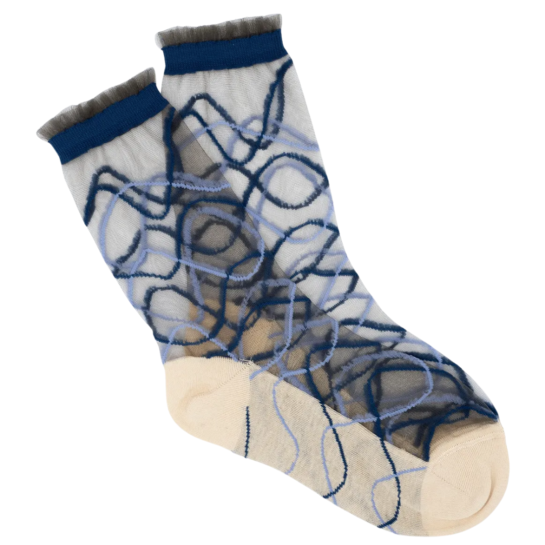 Riflessi Socks in Blue