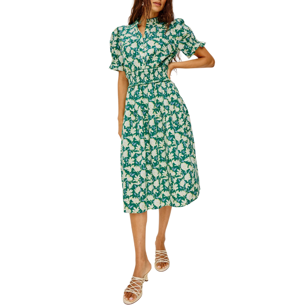 Makayla Dress in Green Mayflower