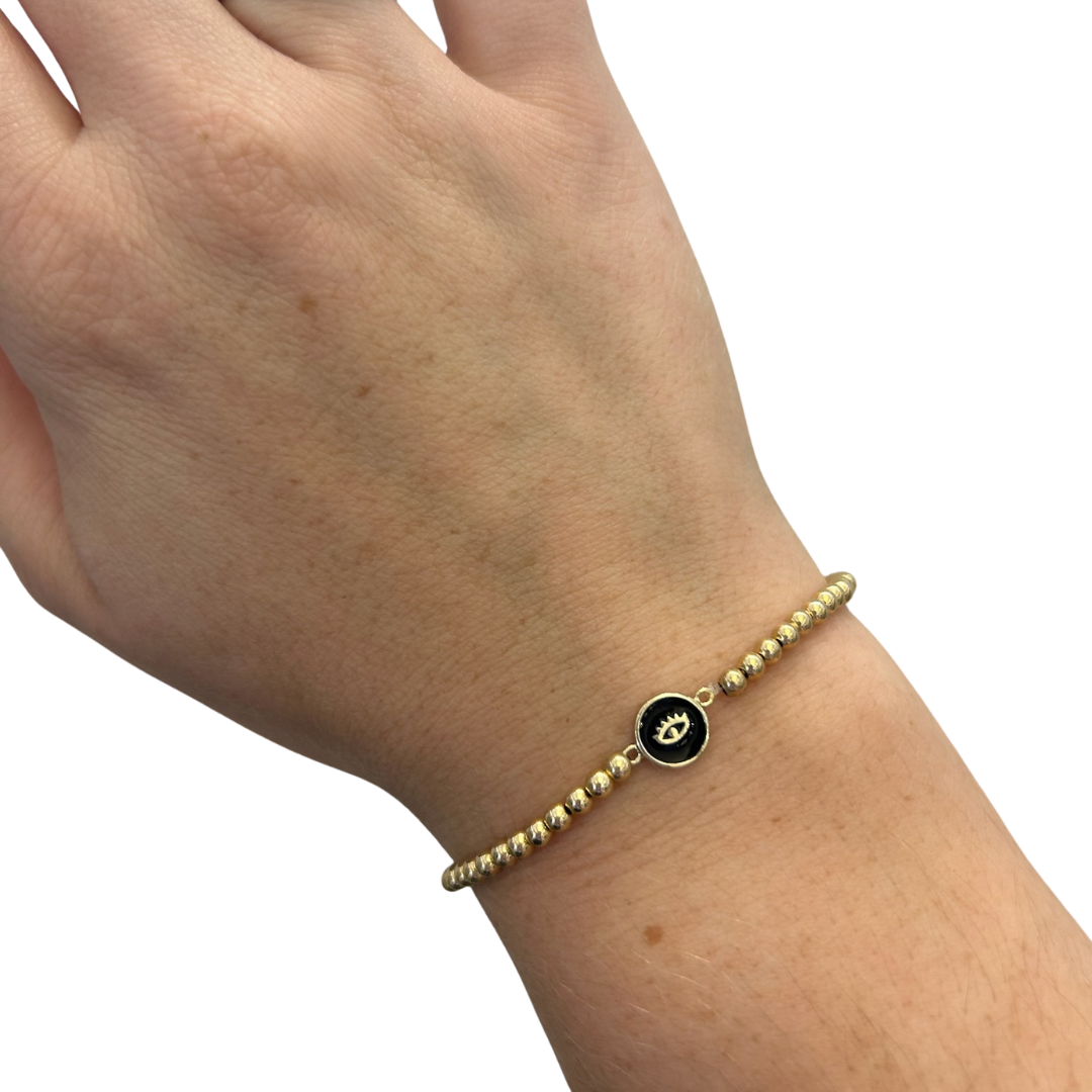 Gold Fill Evil Eye Bracelet