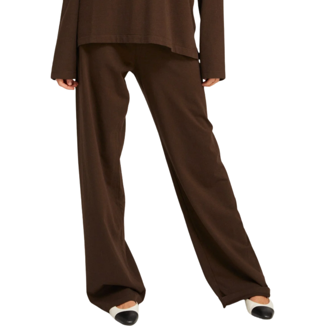Supima Cotton Easy Pants in Americano