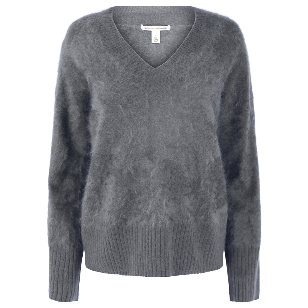 Brushed Boxy V in Feather