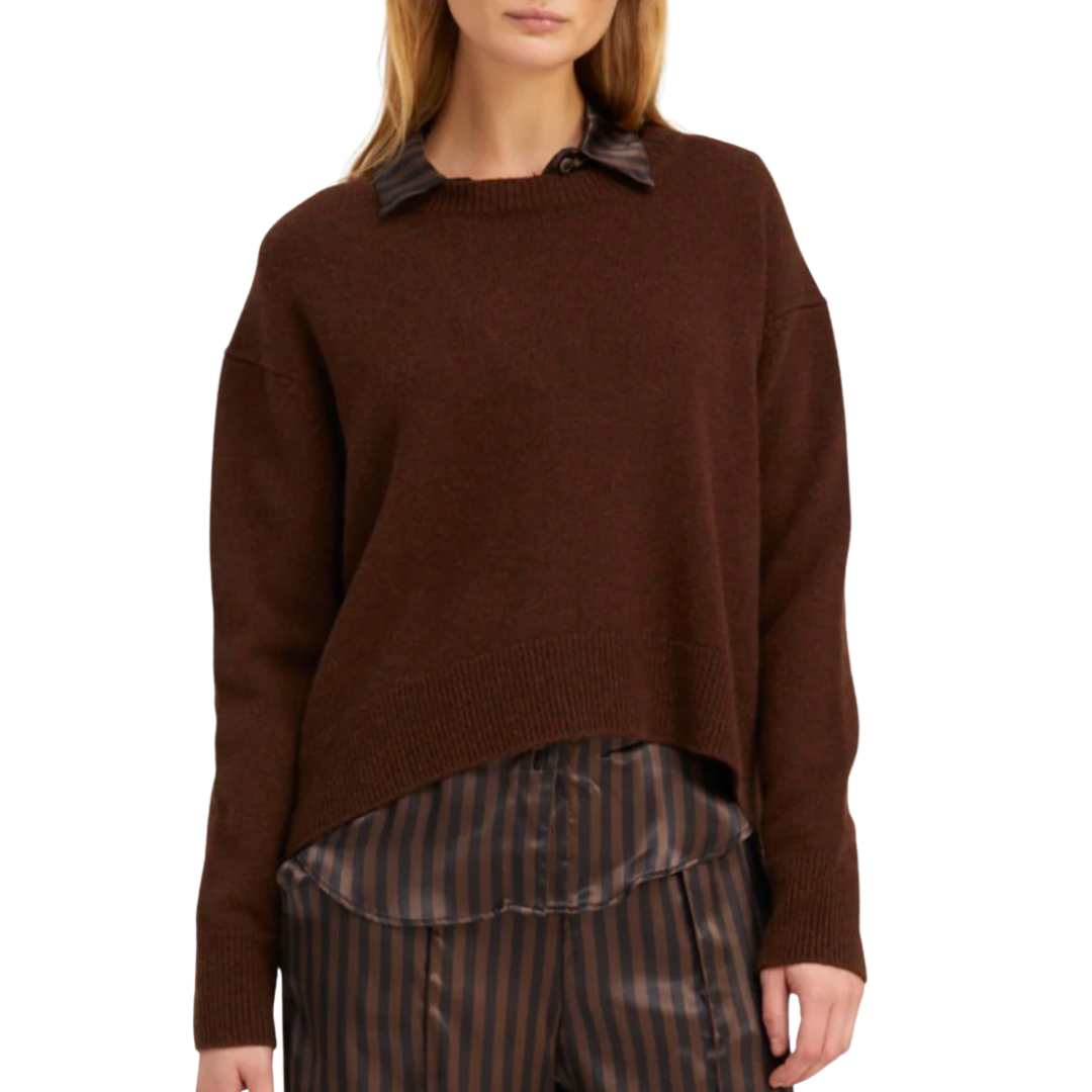 Boxy Sweater in Americano