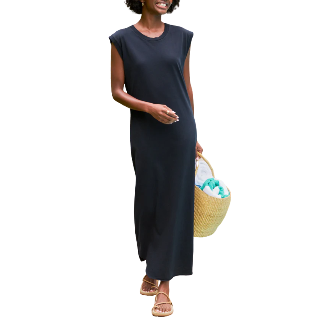 Cory Vintage Muscle Tee Dress in British Royal Navy