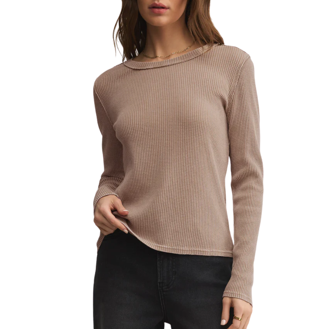 Arlet Mini Thermal Top in Desert Tan