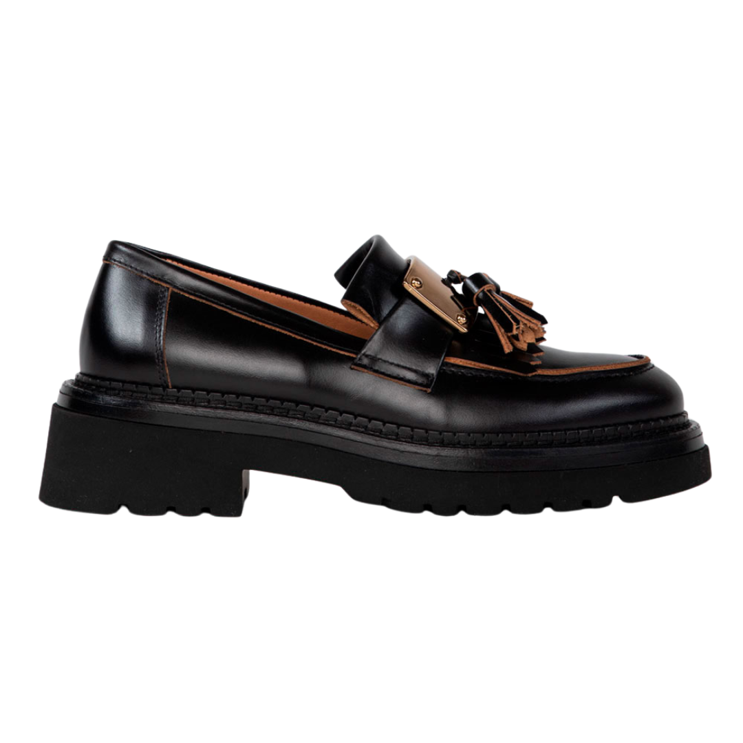 Siena-M Flats in Portobello Black