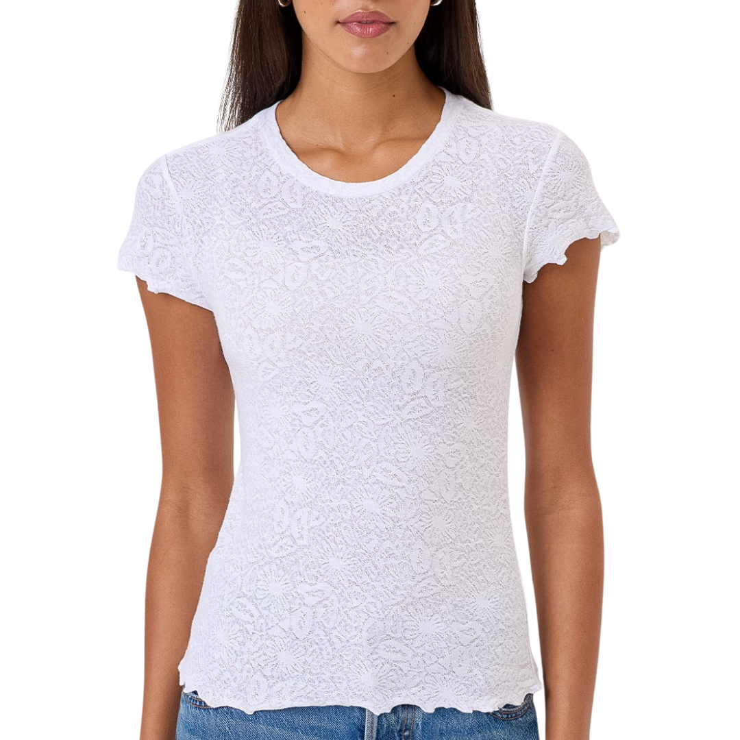 Love Story Tee in White