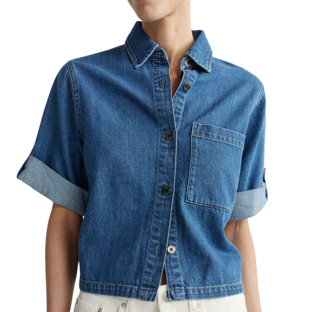 Montauk Shirt Cuffed Sleeve in North Beach