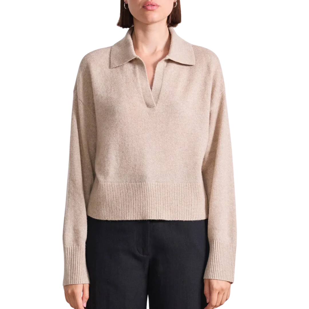 Softest Tissue Henley in Sand