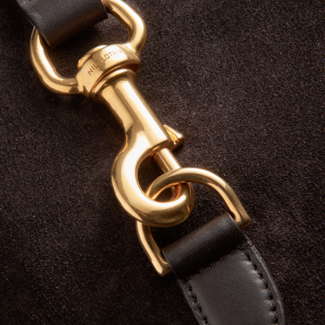 Anita Suede Bag in Espresso