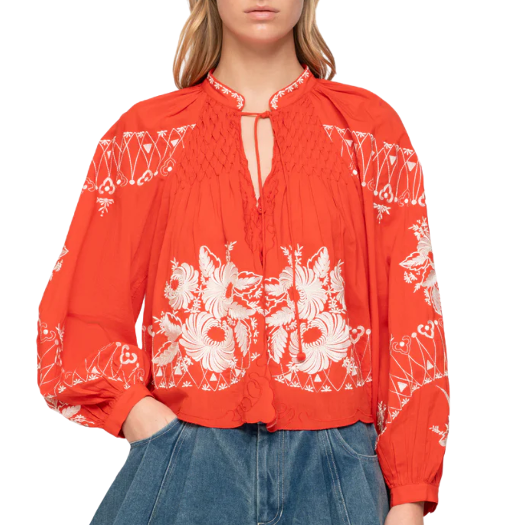Serafina Top in Poppy