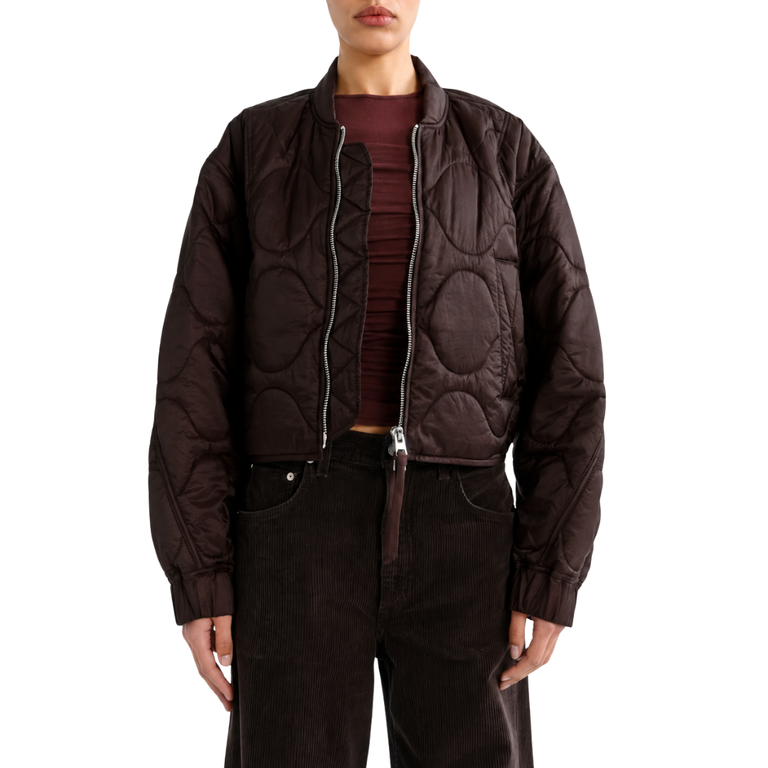 Iona Quilted Jacket in Deep Roast