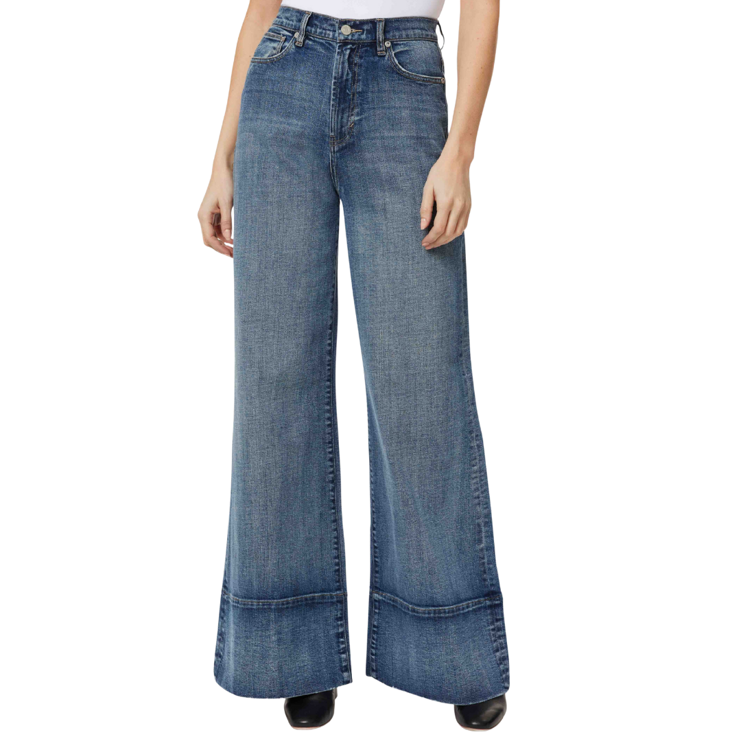 Emerson Relaxed Flare Jeans in Marine