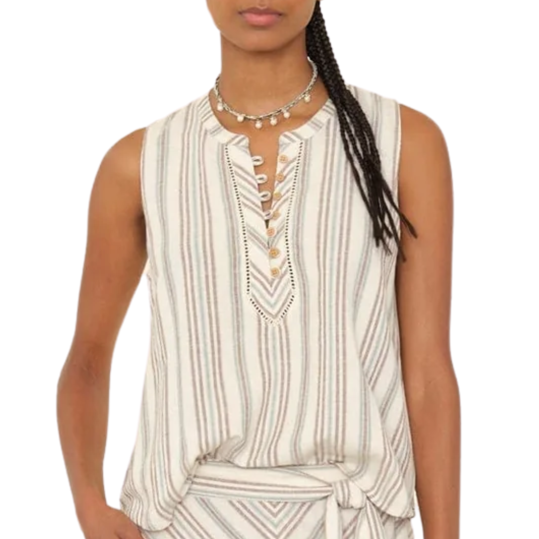 Twyla Top in Ivory Sand