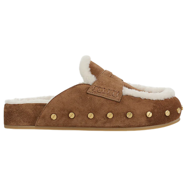 Fenix Shearling Mule in Hazelwood