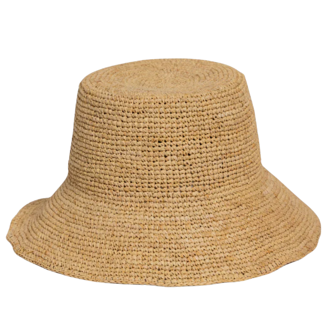 Chic Crochet Bucket Hat in Natural