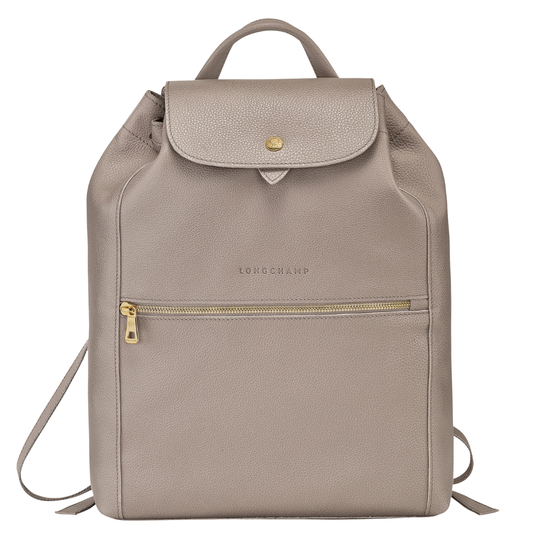 Le Foulonne Leather Backpack in Turtledove