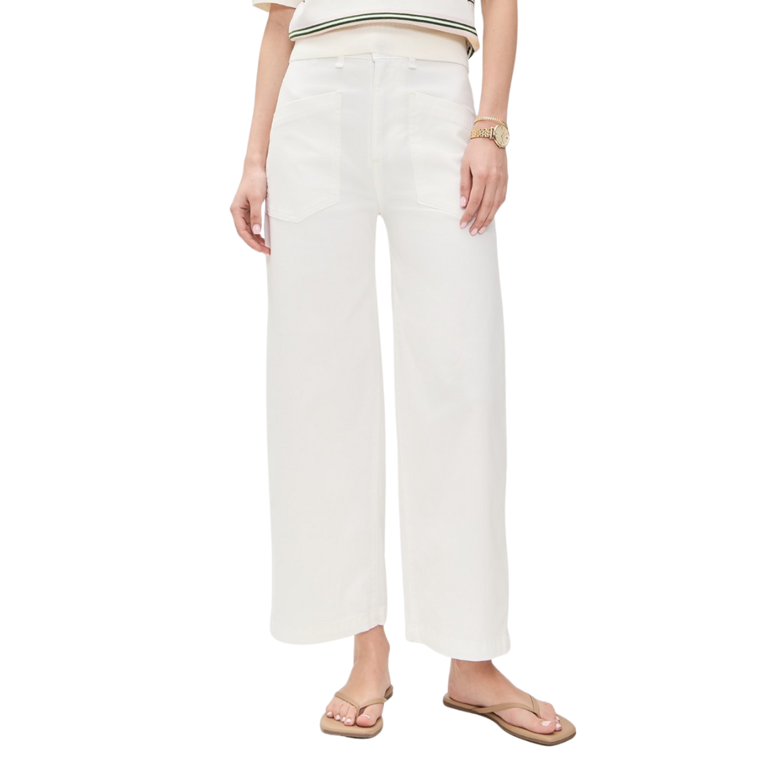 Virginia Twill Pant in Ivory