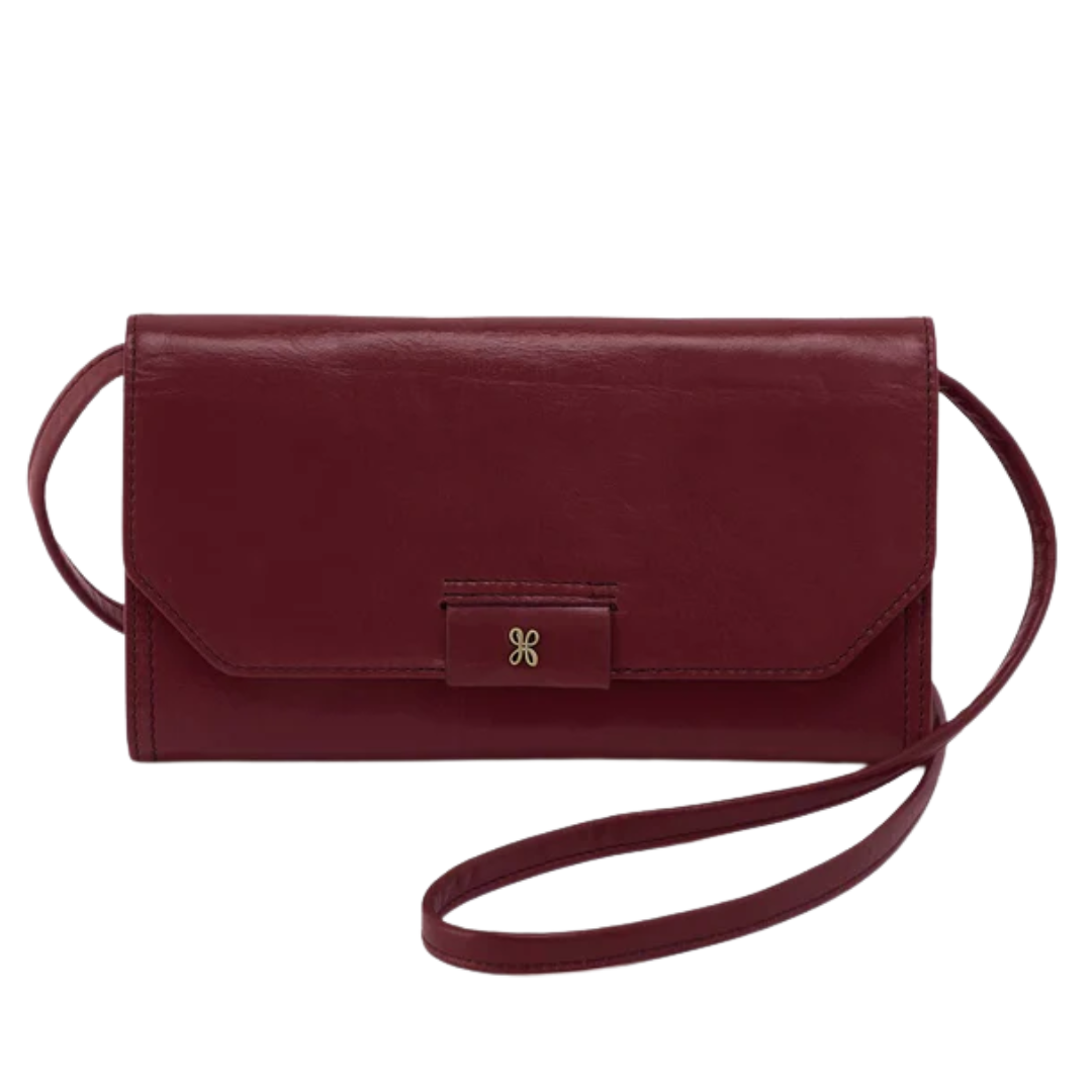 Romy Wallet Crossbody in Saddleberry