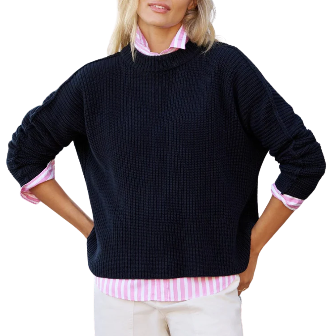 Montecito Sweater in Marine