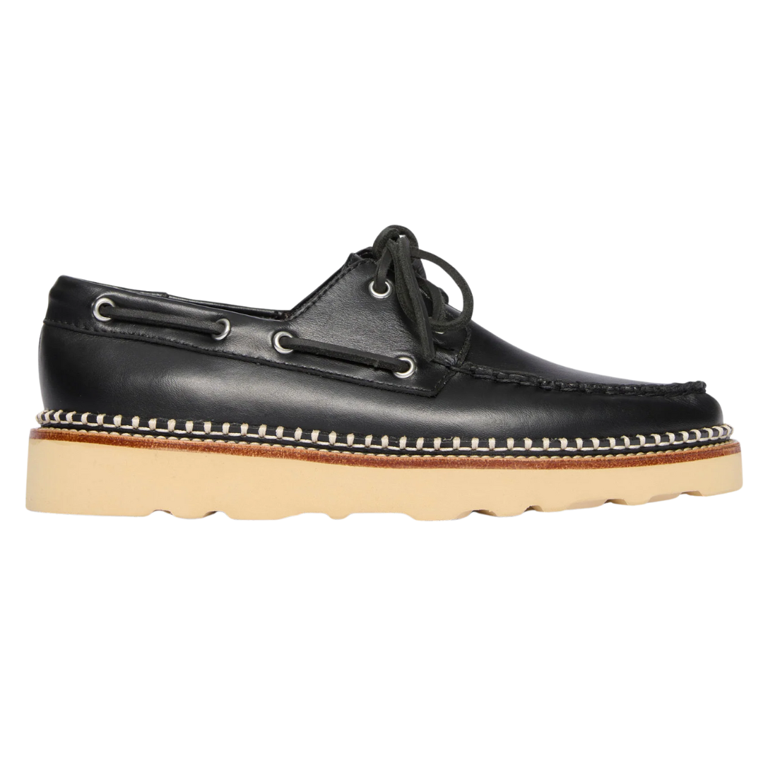 Collins Lug Loafer in Black